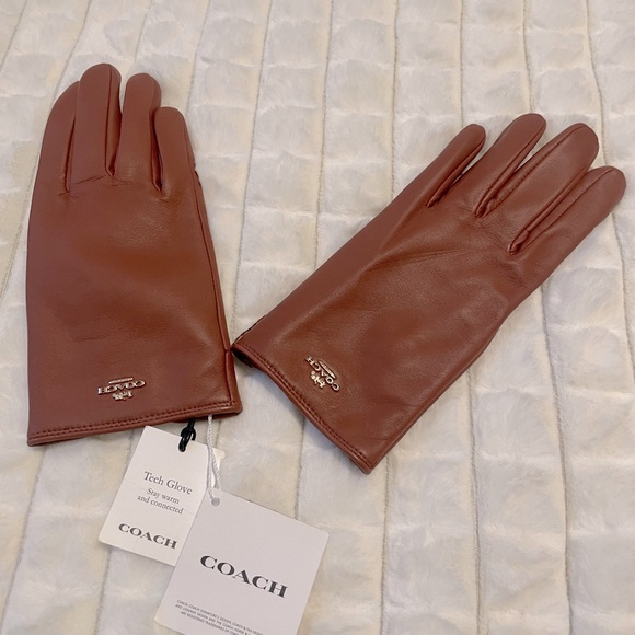 Coach Leather Gloves - Picture 1 of 7